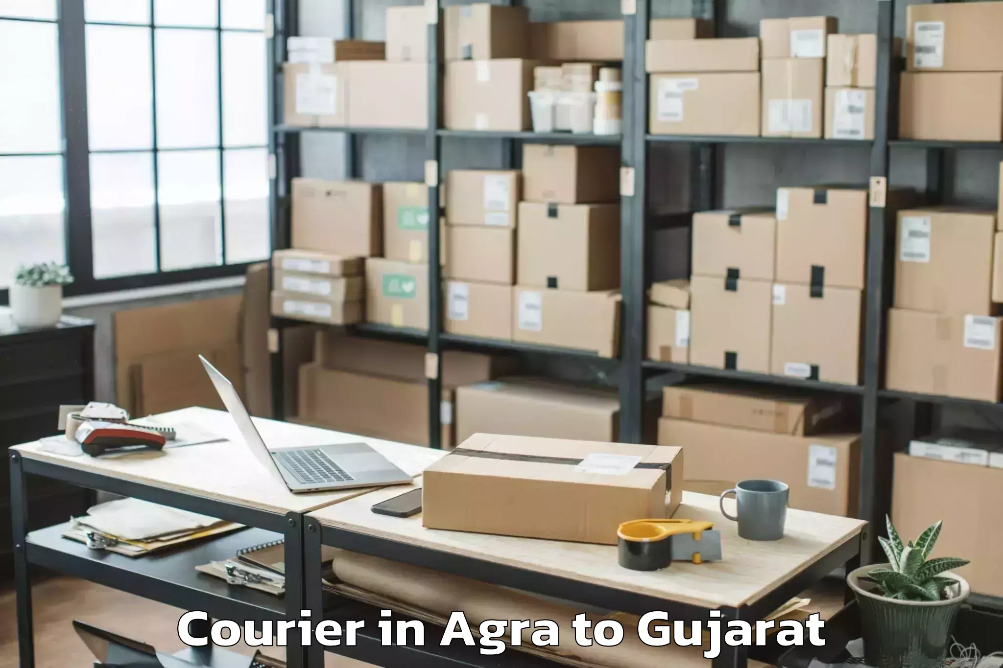 Hassle-Free Agra to Kadana Courier